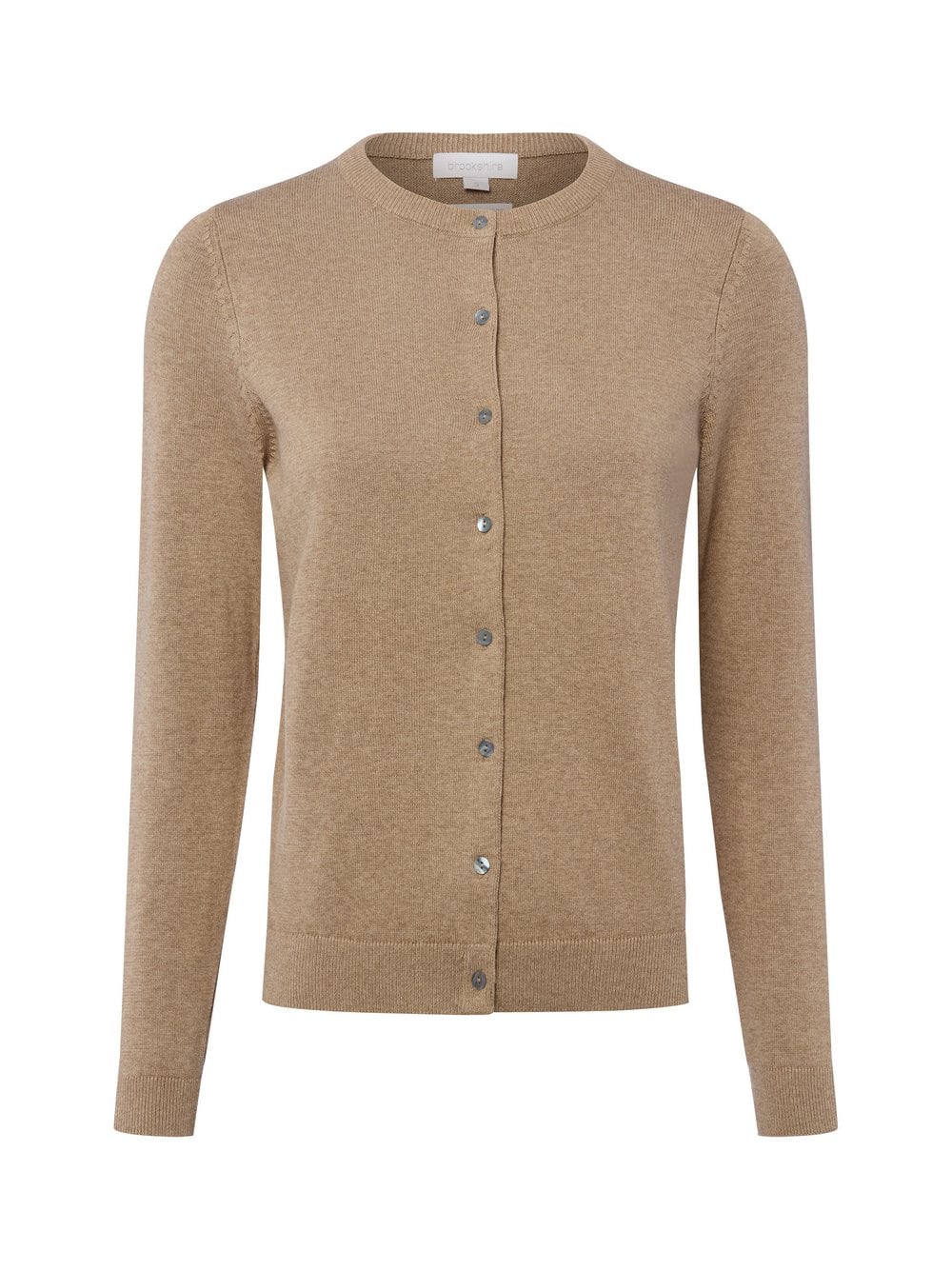 brookshire Strickjacke Damen Baumwolle braun meliert, M