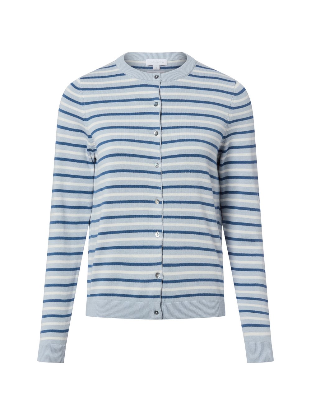 brookshire Strickjacke Damen Baumwolle mehrfarbig gestreift, XXXL