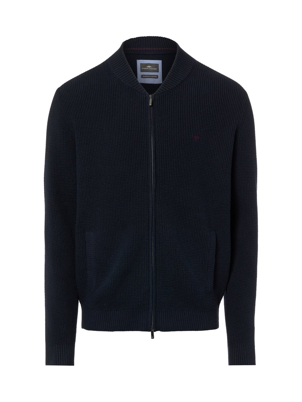 Fynch-Hatton Strickjacke Herren Baumwolle blau, L