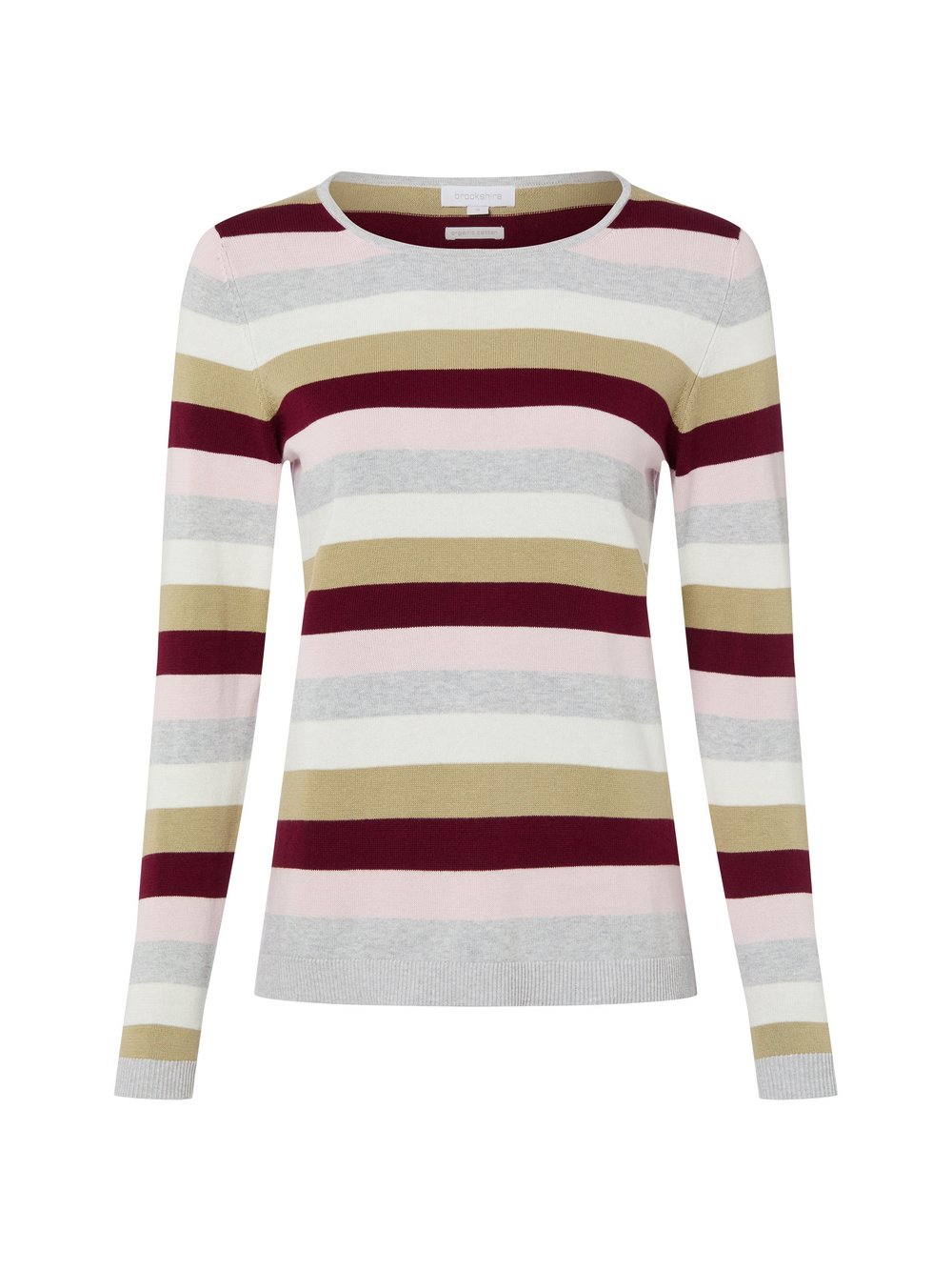 brookshire Strickpullover Damen Baumwolle mehrfarbig gestreift, XXL