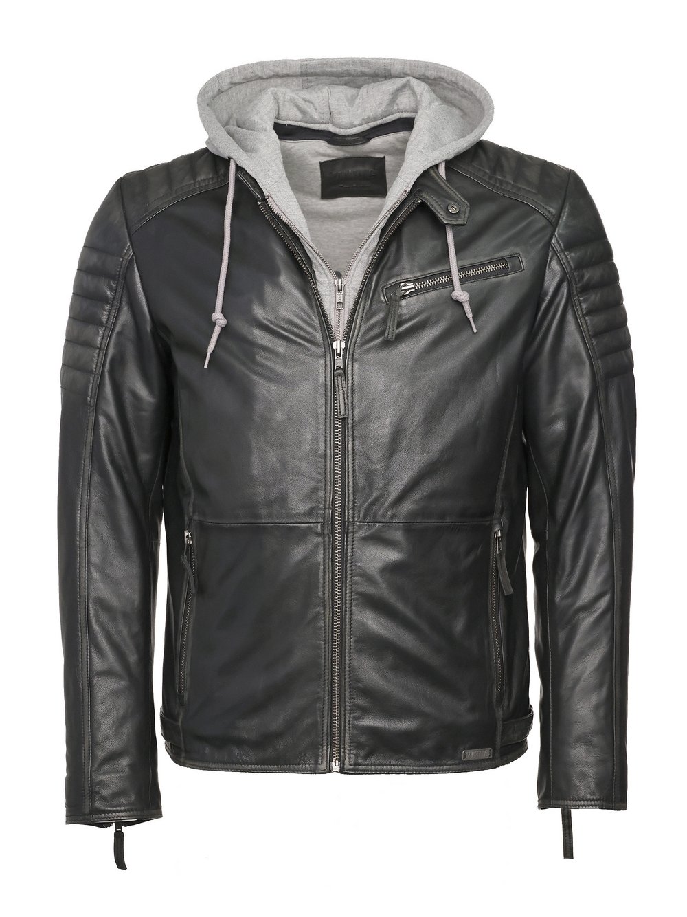 Thumbnail - Mustang Lederjacke Herren grau, 7