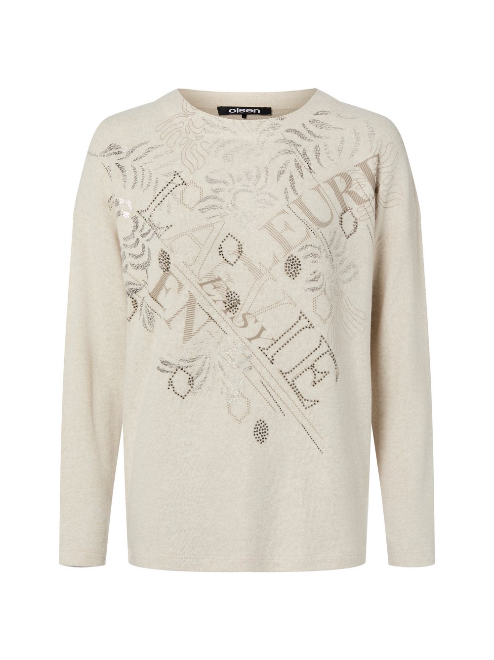 Olsen Strickpullover Damen Viskose beige, 48