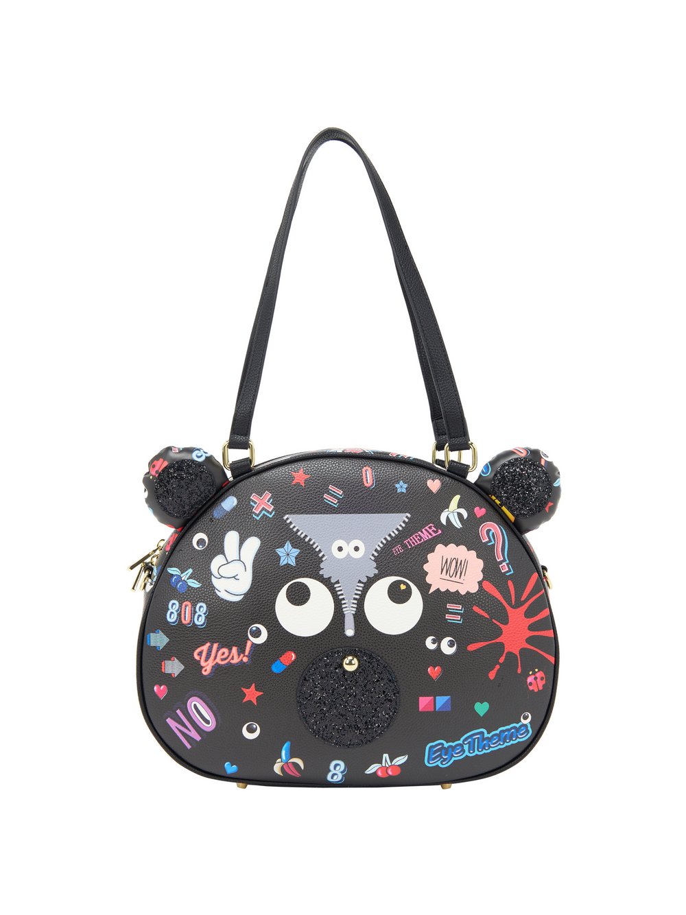 Thumbnail - MyMo Umhängetasche Damen schwarz gemustert, ONE SIZE