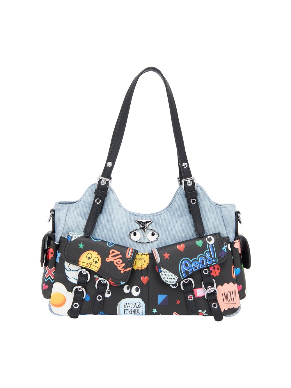 Thumbnail - MyMo Handtasche Damen mehrfarbig gemustert, ONE SIZE