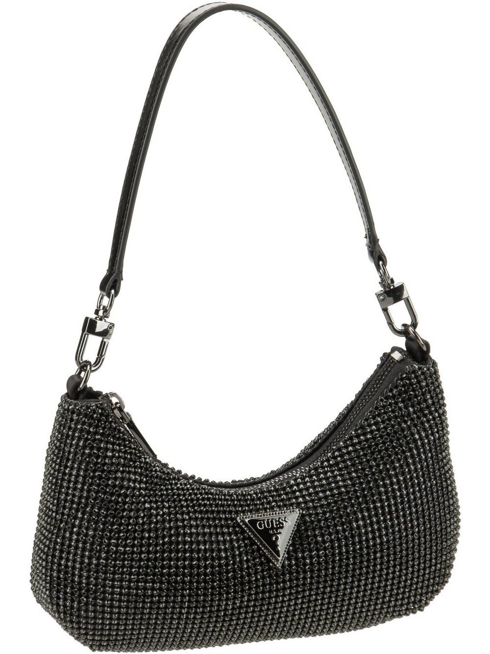 GUESS Clutch Damen Metall schwarz, ONE SIZE