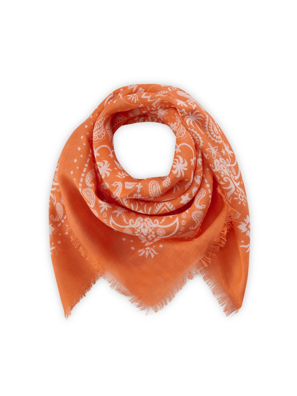 Thumbnail - Codello Tuch Damen orange gemustert, ONE SIZE