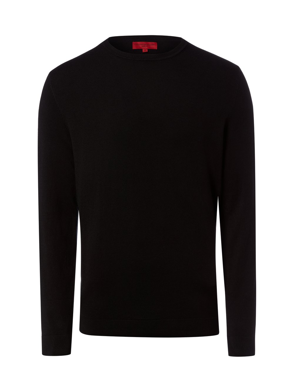 Finshley & Harding Strickpullover Herren Baumwolle schwarz, XL