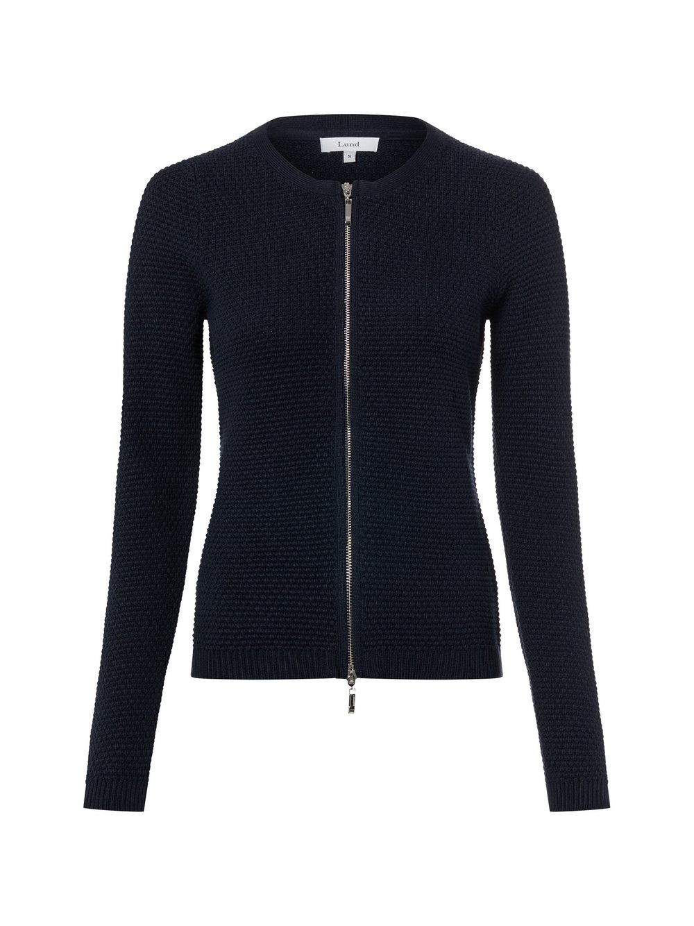 Lund Strickjacke Damen Baumwolle blau, L
