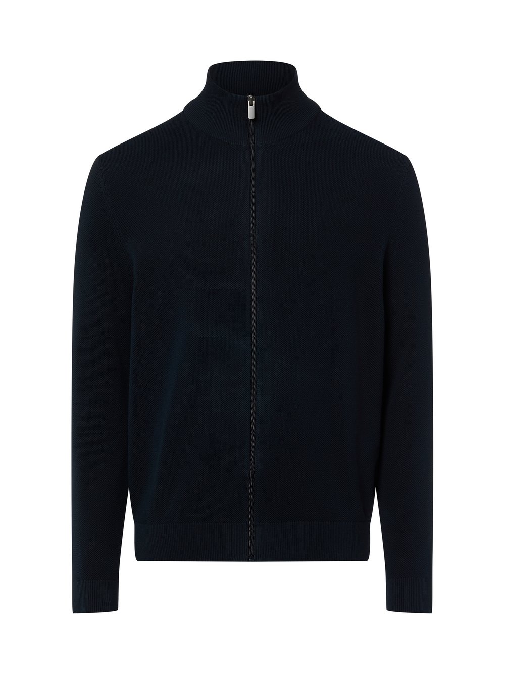 Nils Sundström Strickjacke Herren Baumwolle blau meliert, M