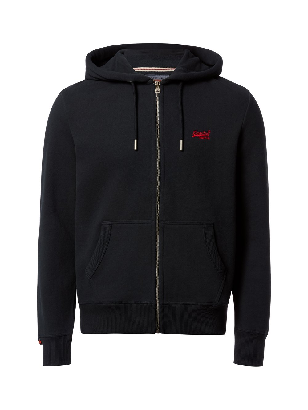Superdry Essential Zip-Hoodie Mit Logodetail - Marineblau Groß - Bild 4