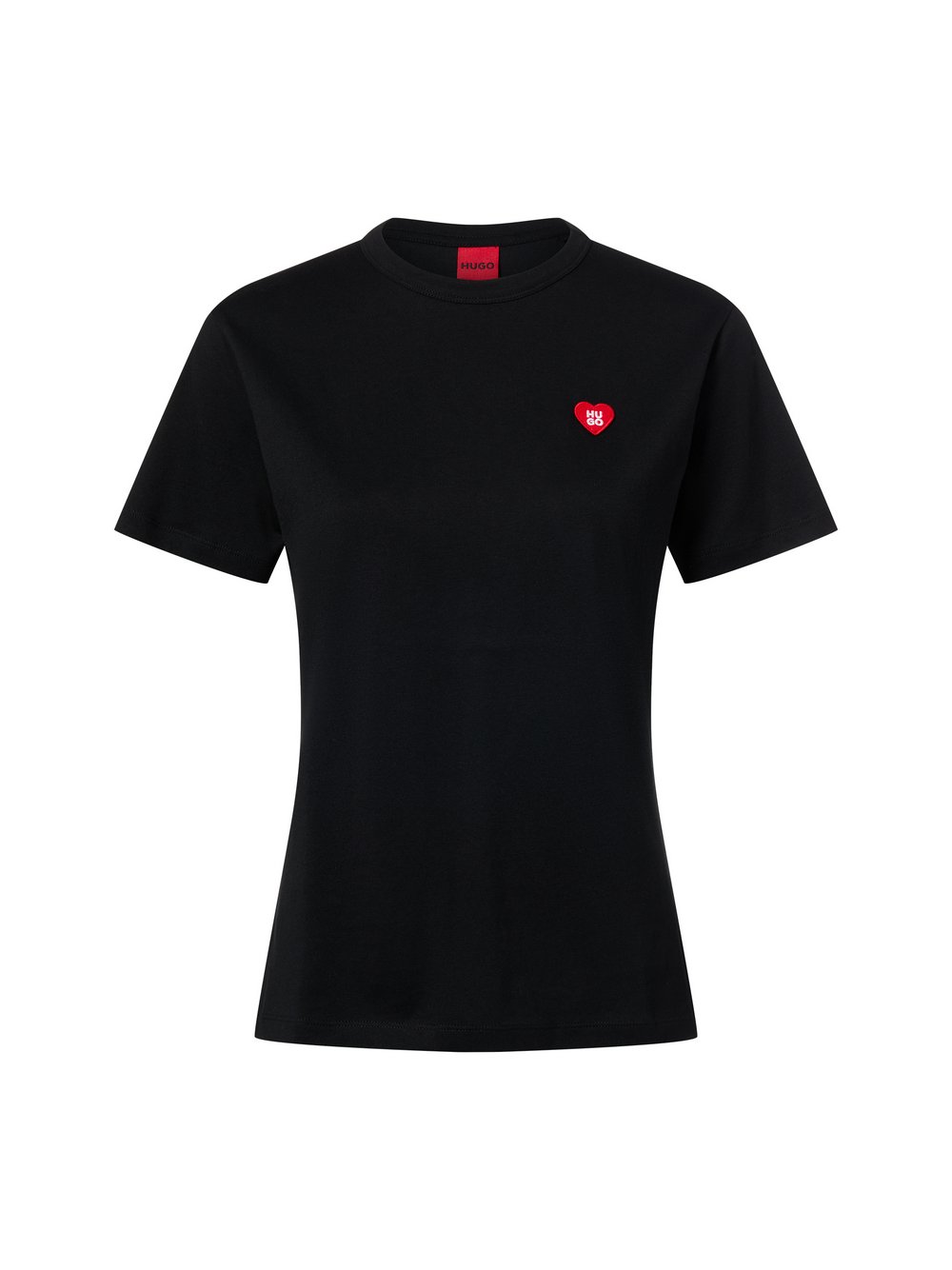 HUGO T-Shirt Damen Baumwolle schwarz, XL