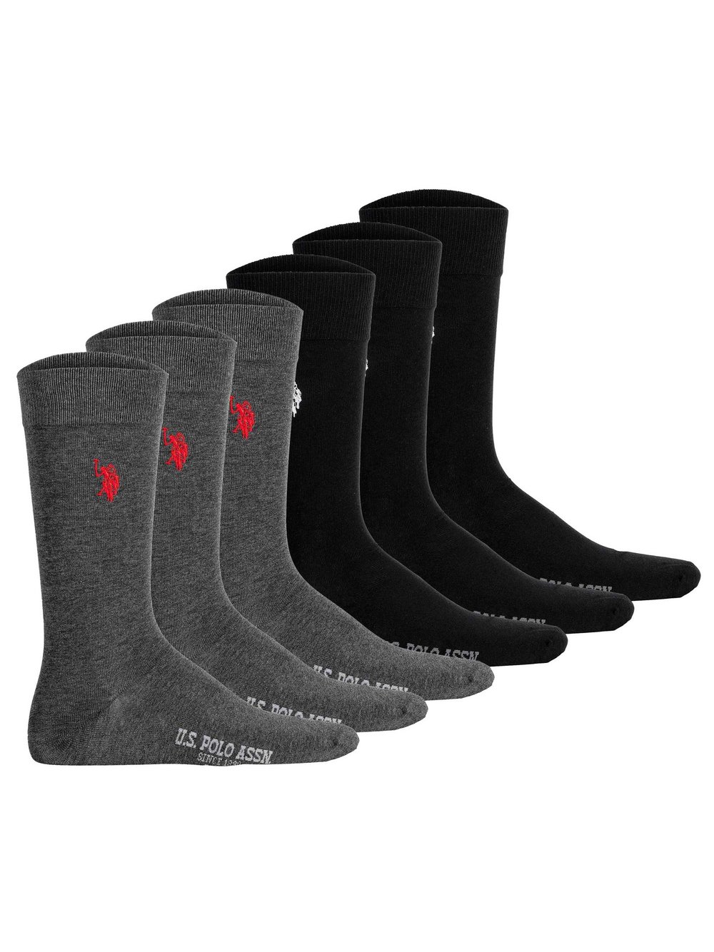 U.S. Polo Assn. Socken 6er Pack Herren Baumwolle mehrfarbig, 43-46