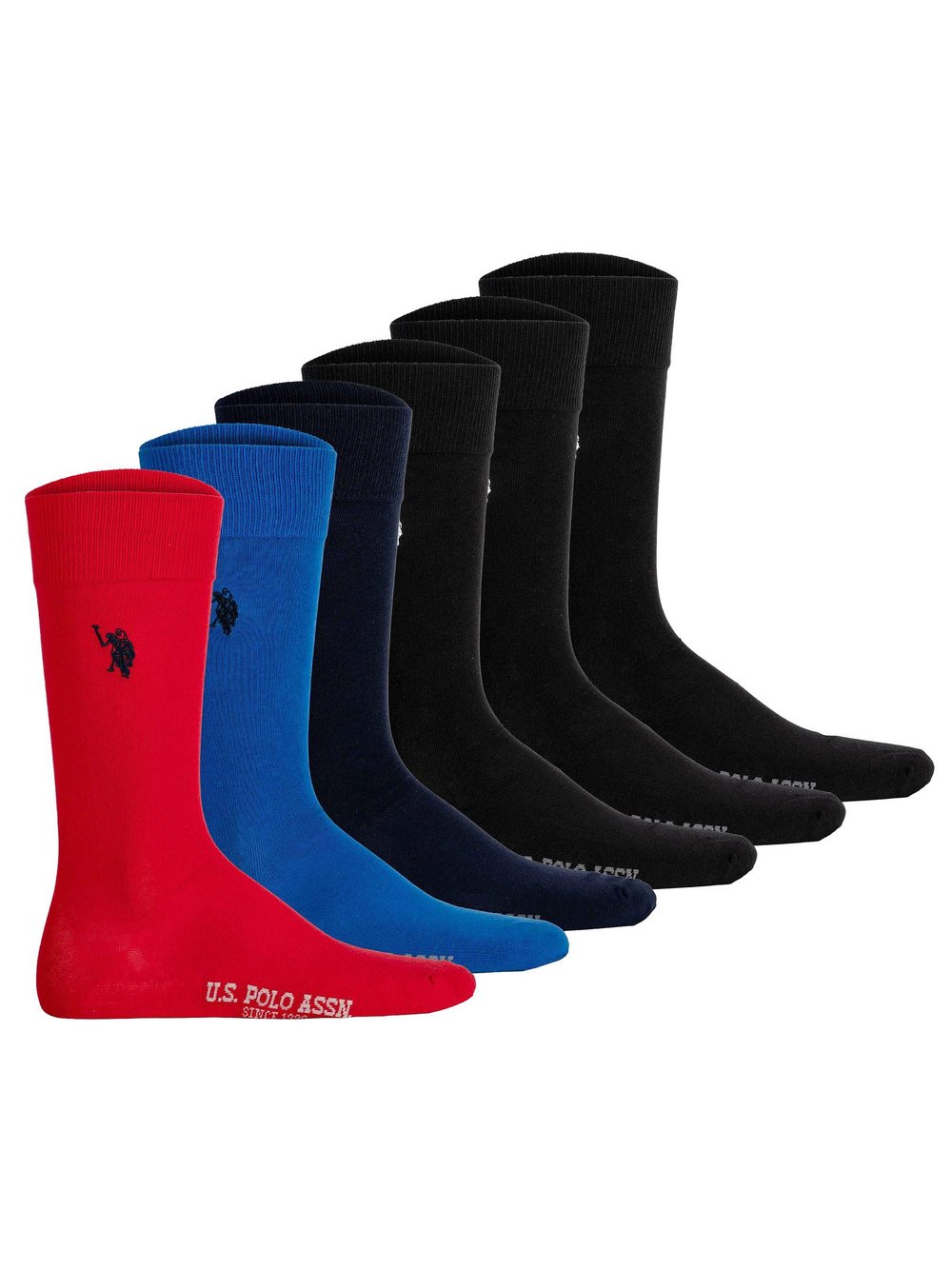 U.S. Polo Assn. Socken 6er Pack Herren Baumwolle mehrfarbig, 43-46