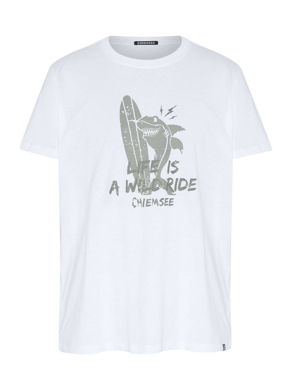 Chiemsee T-Shirt Herren Baumwolle weiß bedruckt, L