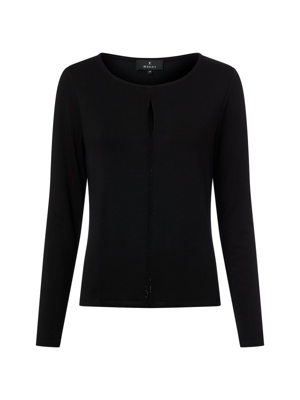 Monari Langarmshirt Damen Viskose schwarz, 44