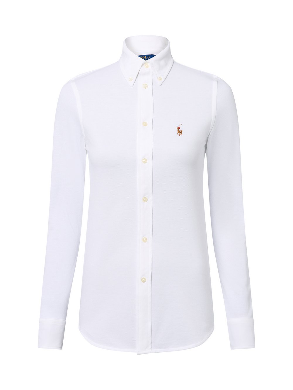 Thumbnail - Polo Ralph Lauren Hemdbluse Damen Baumwolle weiß, XS