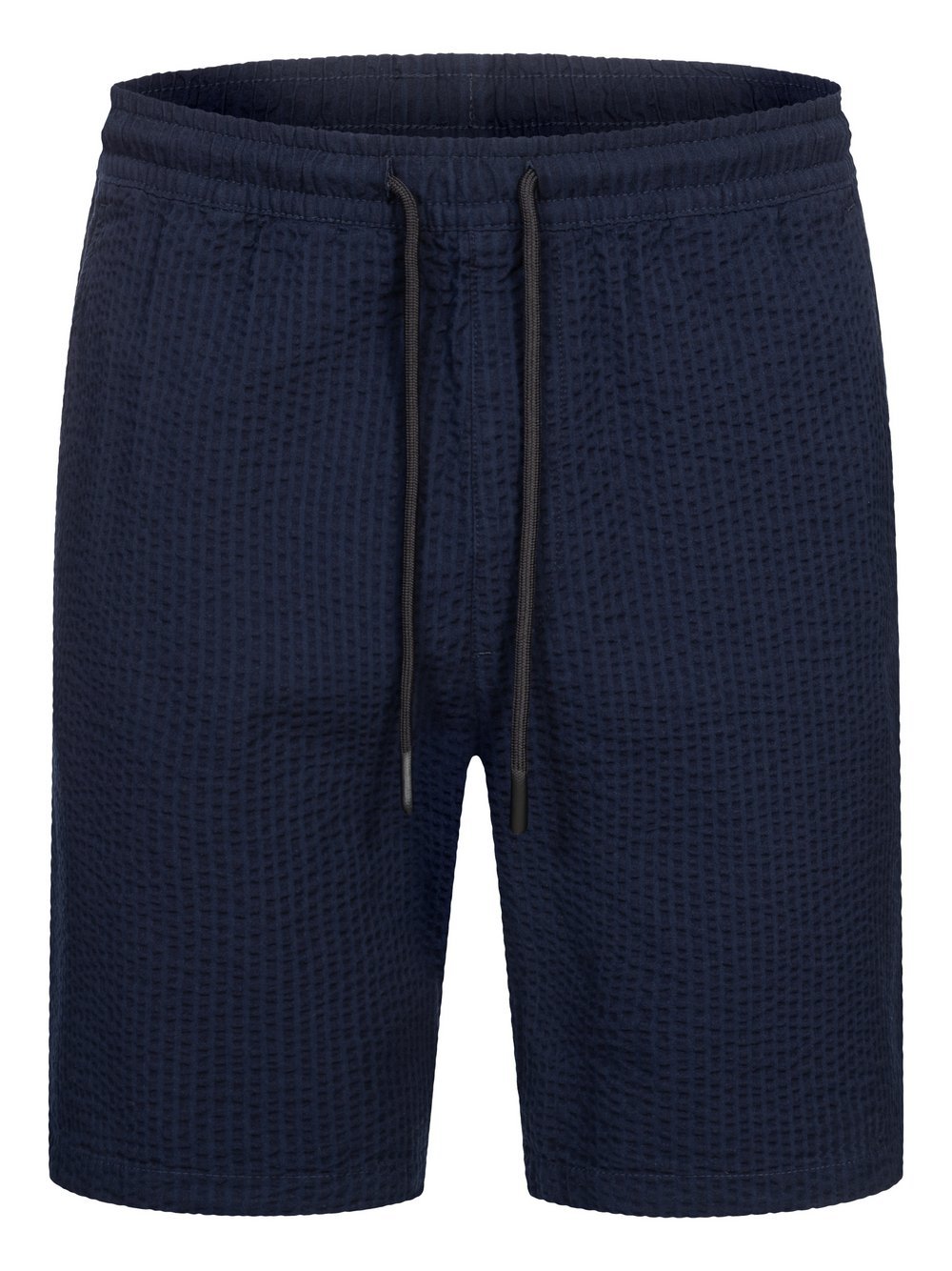 Kronstadt Shorts Chino Herren Baumwolle blau gestreift, M