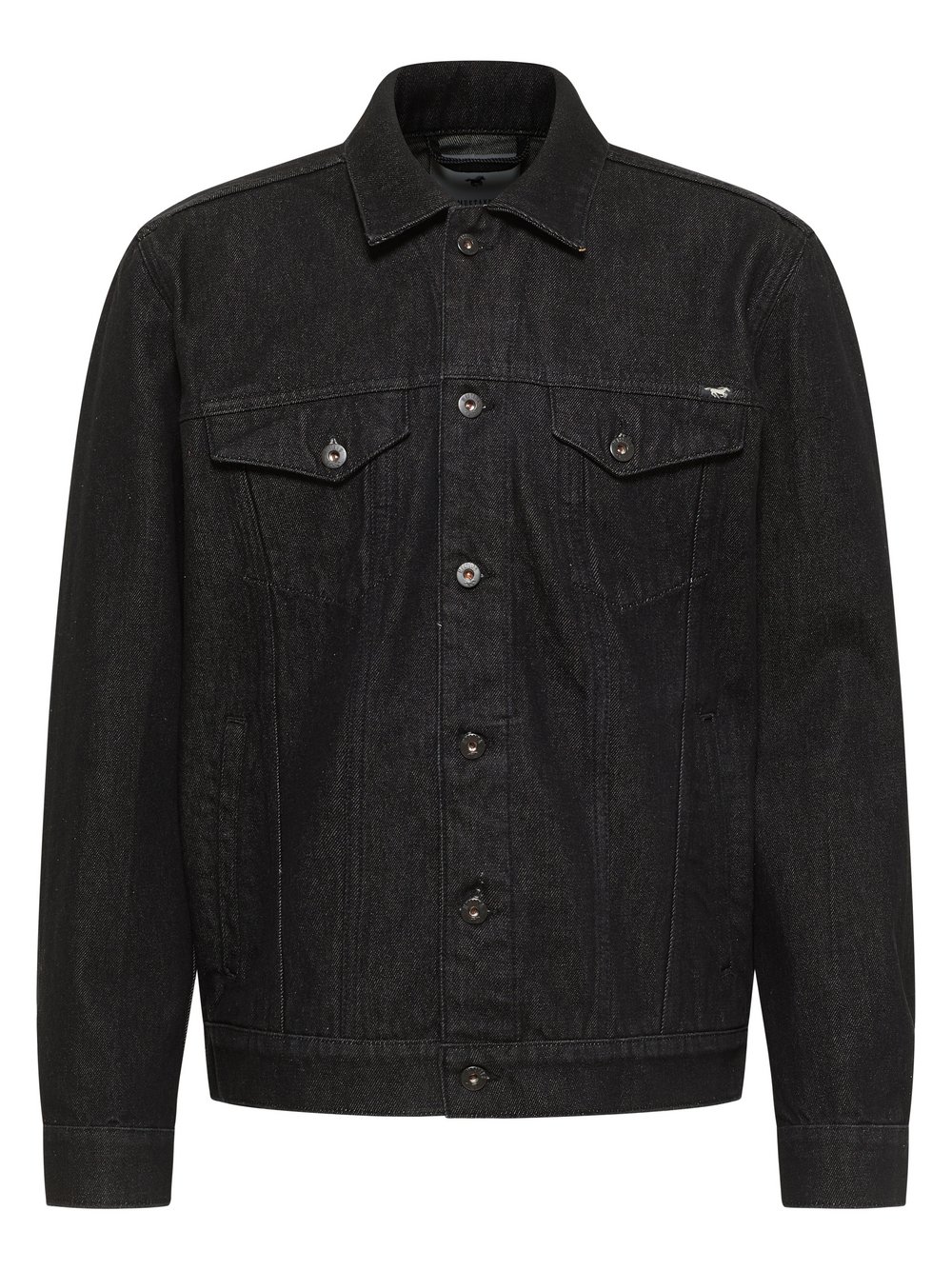 Mustang Jeansjacke Herren Baumwolle schwarz, L