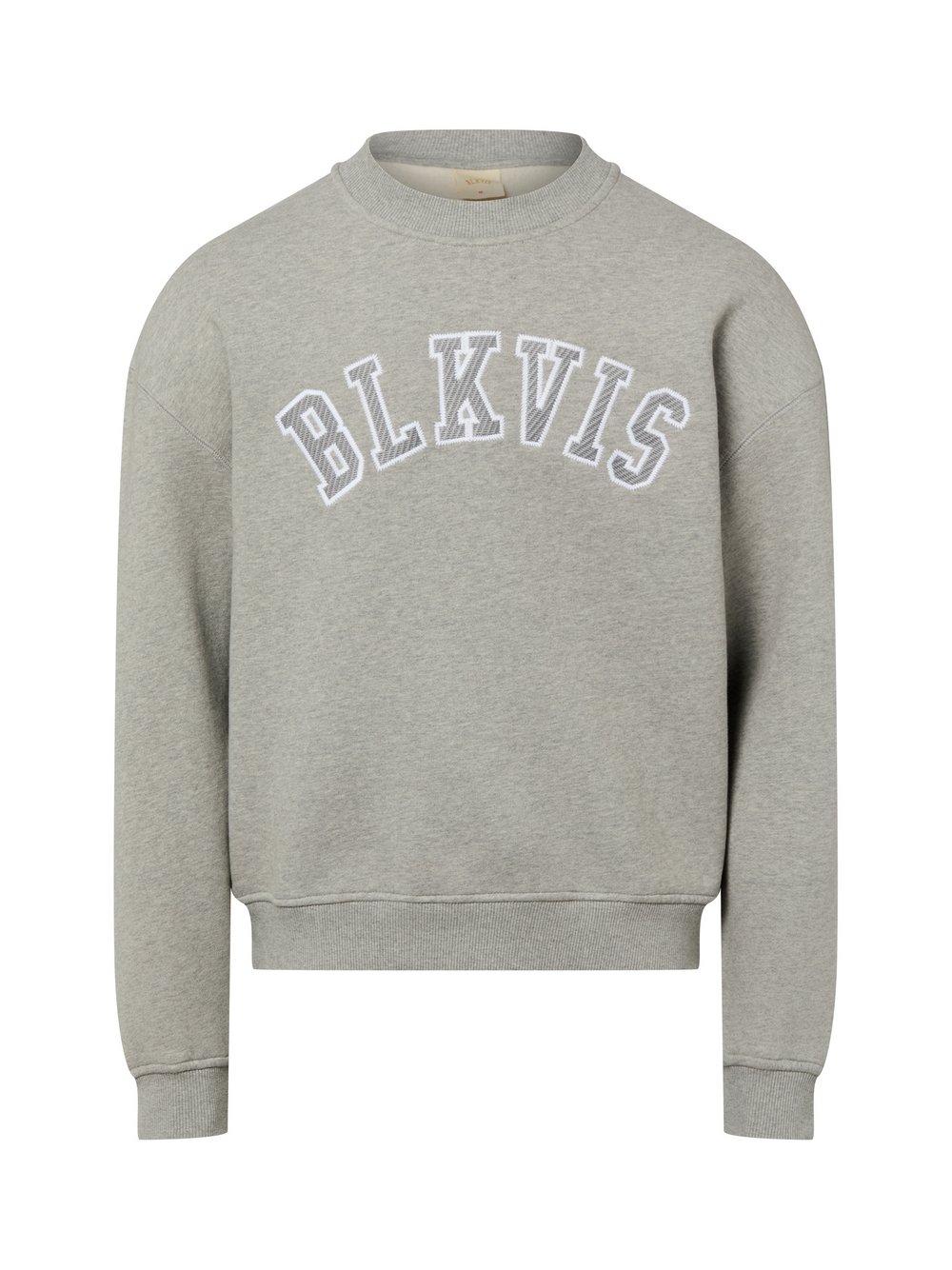 BLKVIS Sweatshirt Herren Baumwolle grau bedruckt, L