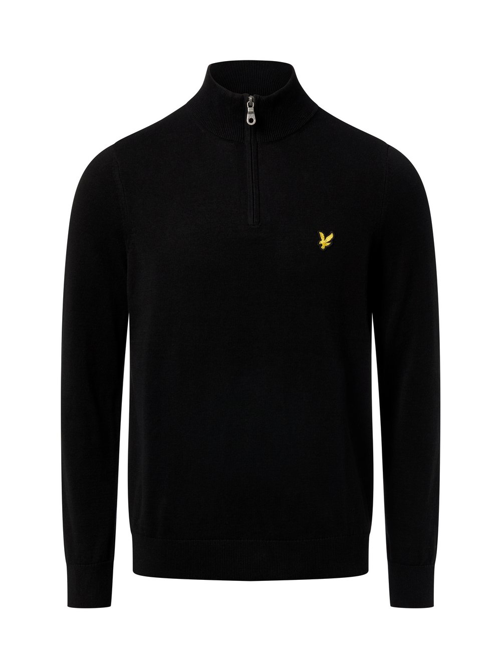 Lyle & Scott Feinstrickpullover Herren Baumwolle schwarz, M