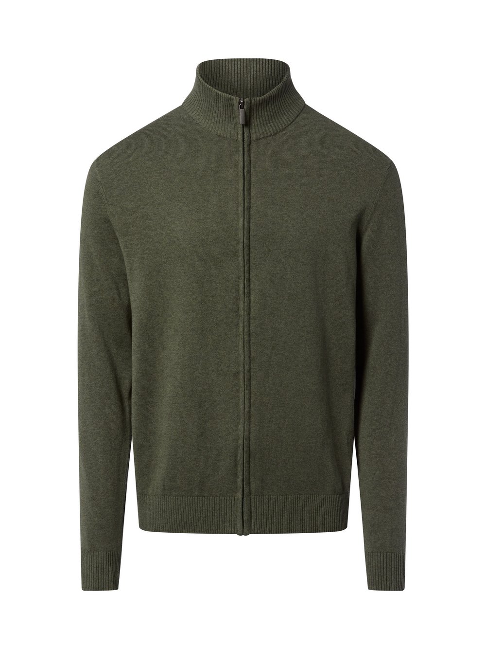 Nils Sundström Strickjacke Herren Baumwolle grün, XXXL