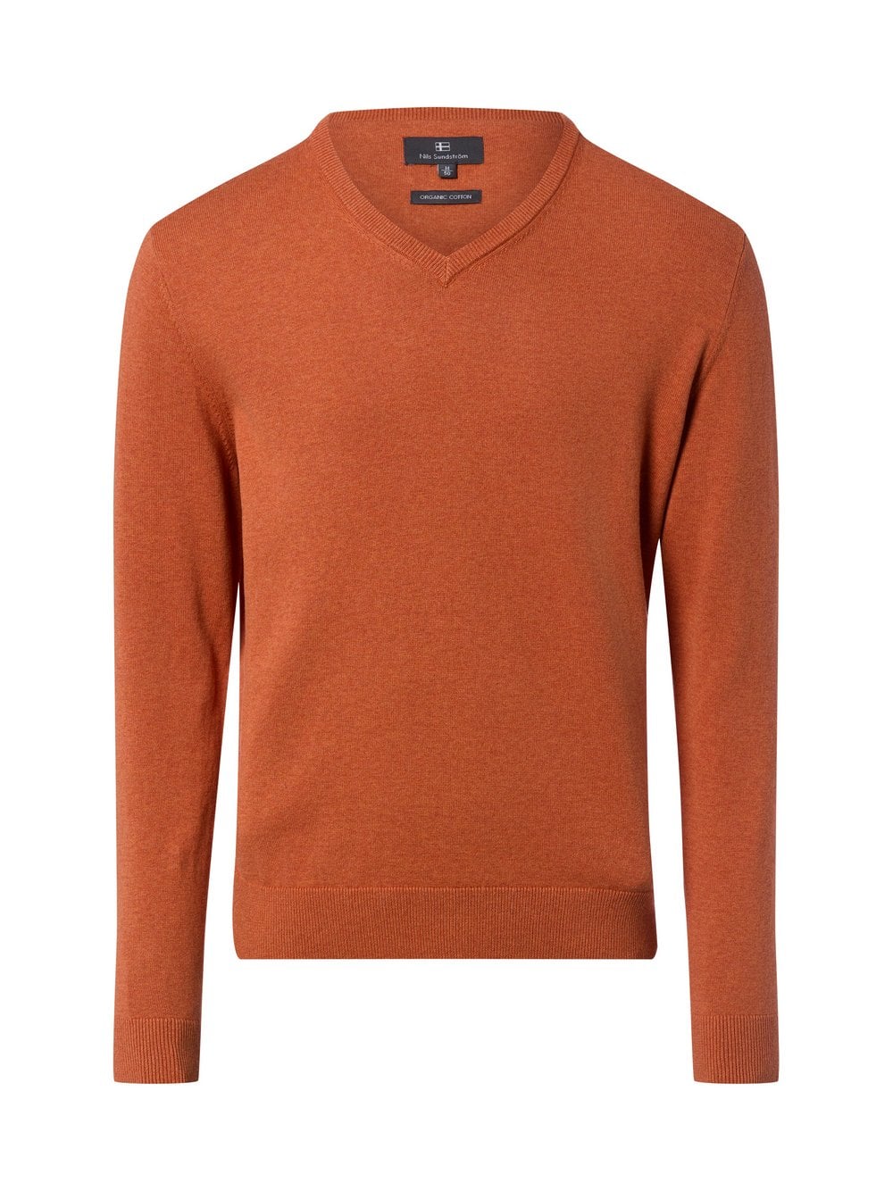 Nils Sundström Strickpullover Herren Baumwolle braun, S