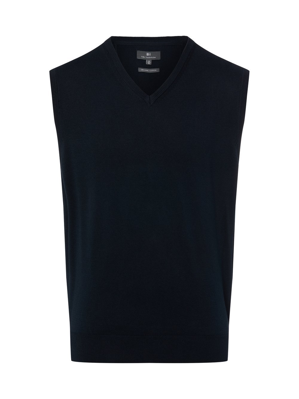 Nils Sundström Strickpullunder Damen Baumwolle blau, S