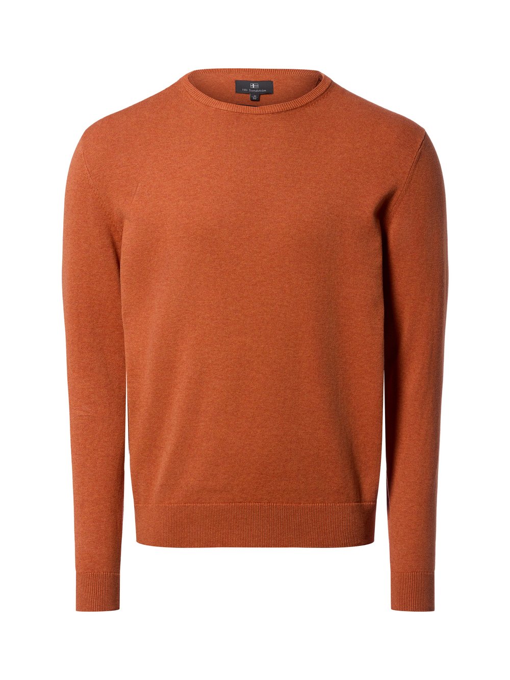 Nils Sundström Strickpullover Herren Baumwolle braun, L