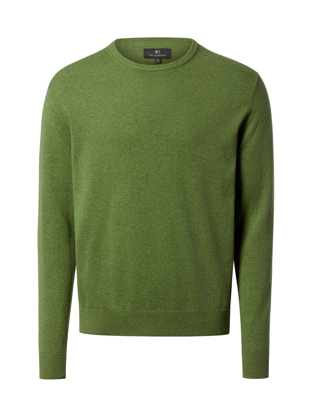 Nils Sundström Strickpullover Herren Baumwolle grün, XXL