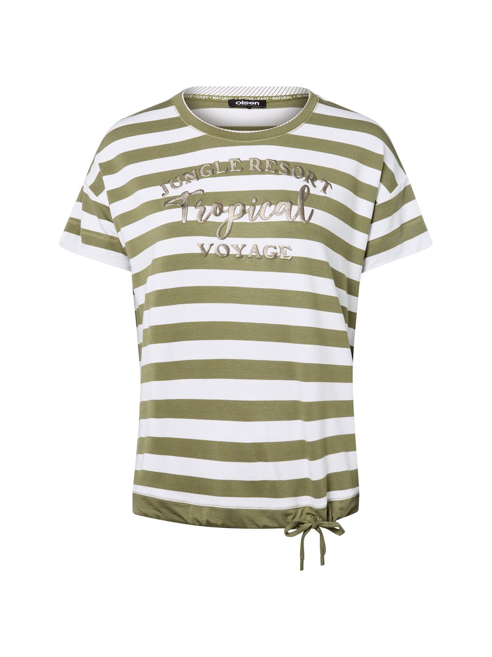 Olsen T-Shirt Damen Jersey mehrfarbig gestreift, 36