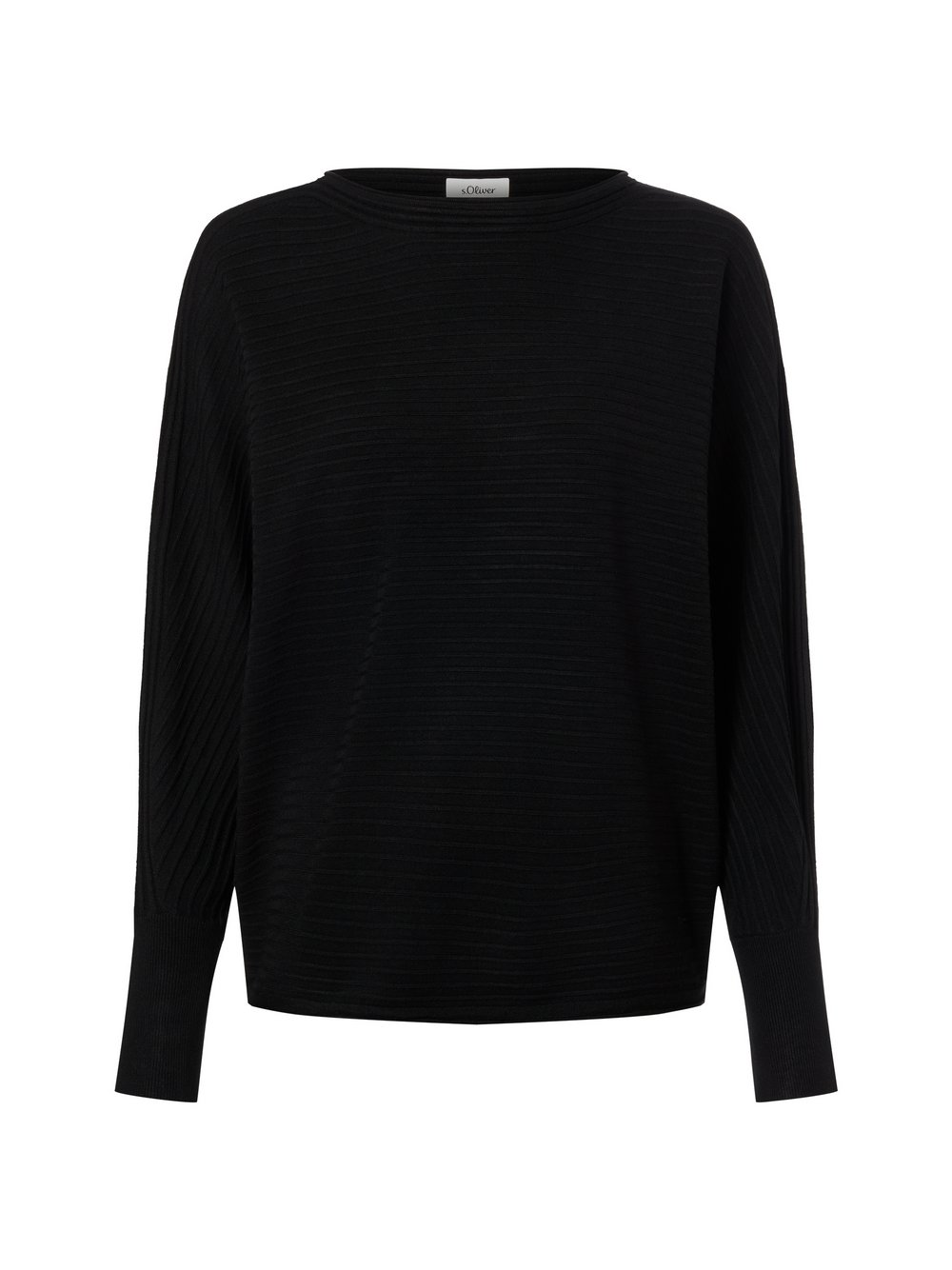 s.Oliver Pullover Damen Viskose schwarz strukturiert, 44