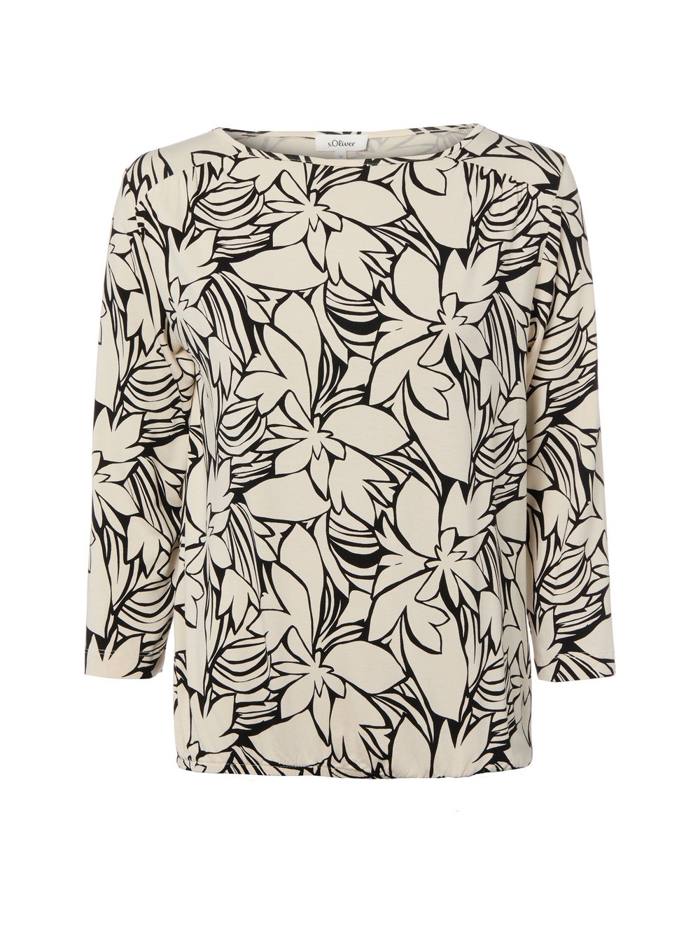 s.Oliver Langarmshirt Damen mehrfarbig gemustert, 46