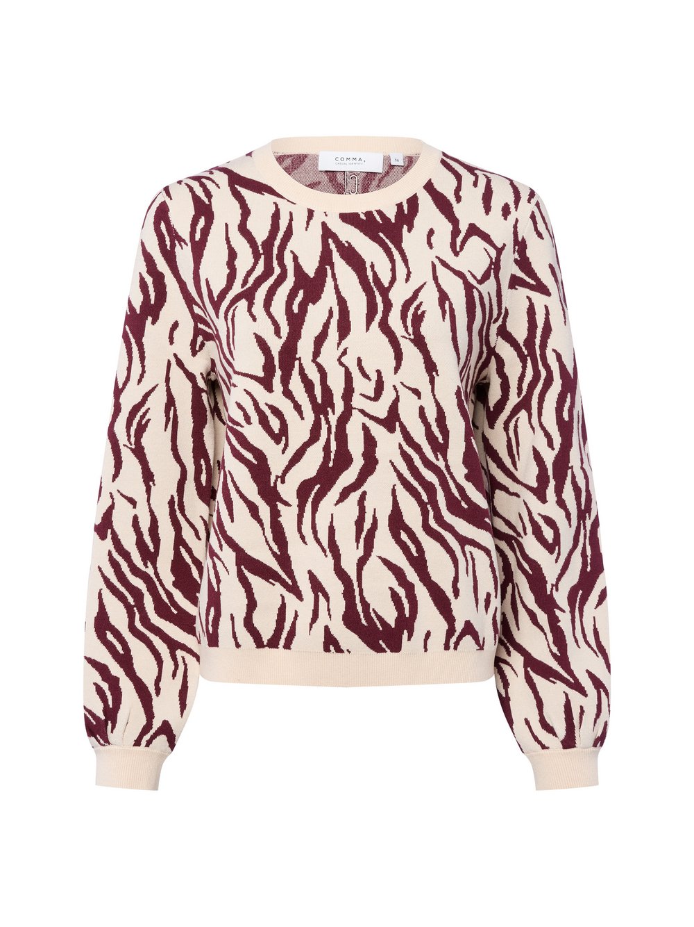 comma casual identity Strickpullover Damen mehrfarbig gemustert, 42