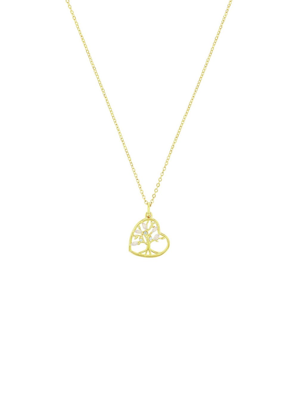 amor Kette mit Anhänger Damen Sterlingsilber gold, 45