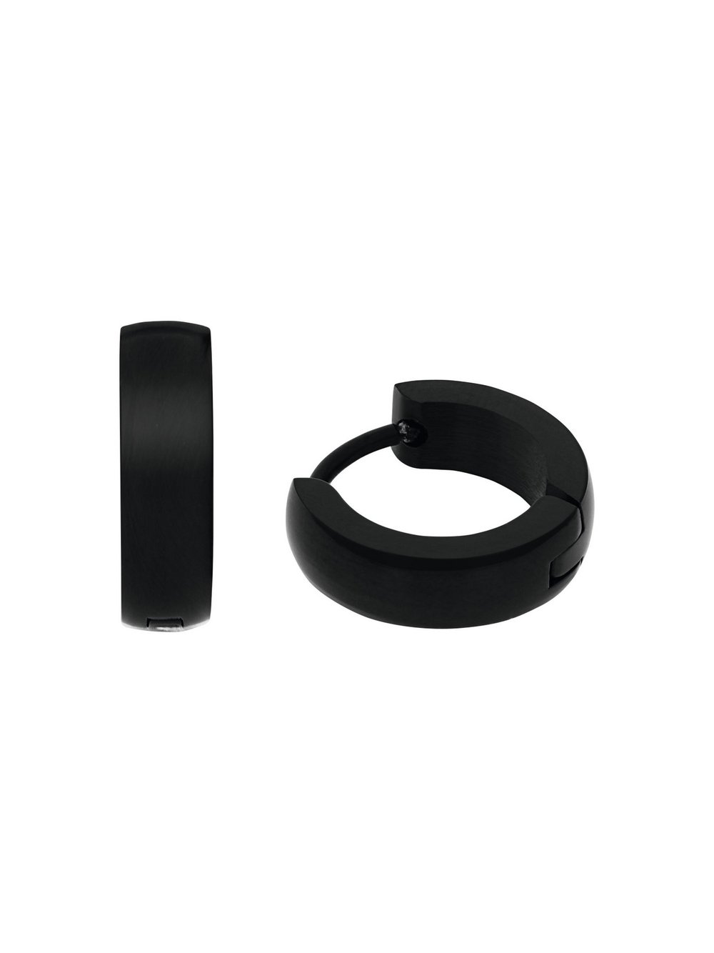 amor Creolen Herren Edelstahl schwarz, ONE SIZE