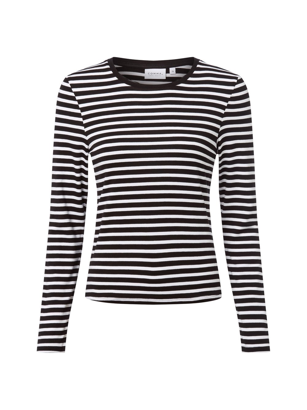 Thumbnail - comma casual identity Langarmshirt Damen Viskose mehrfarbig gestreift, 34