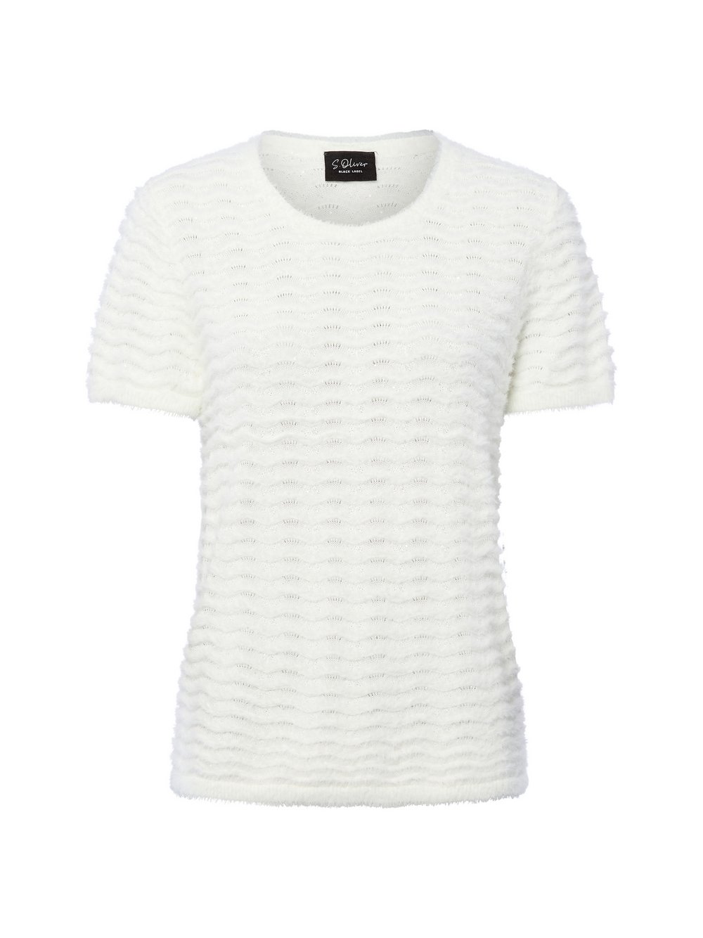 s.Oliver BLACK LABEL Strickshirt Damen Feinstrick weiß, 46