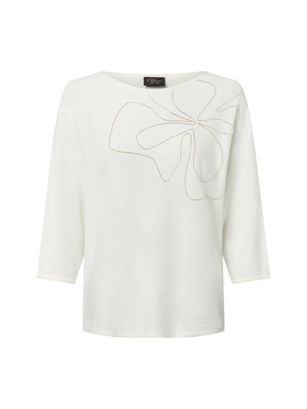 s.Oliver BLACK LABEL Pullover Damen Baumwolle weiß, 40