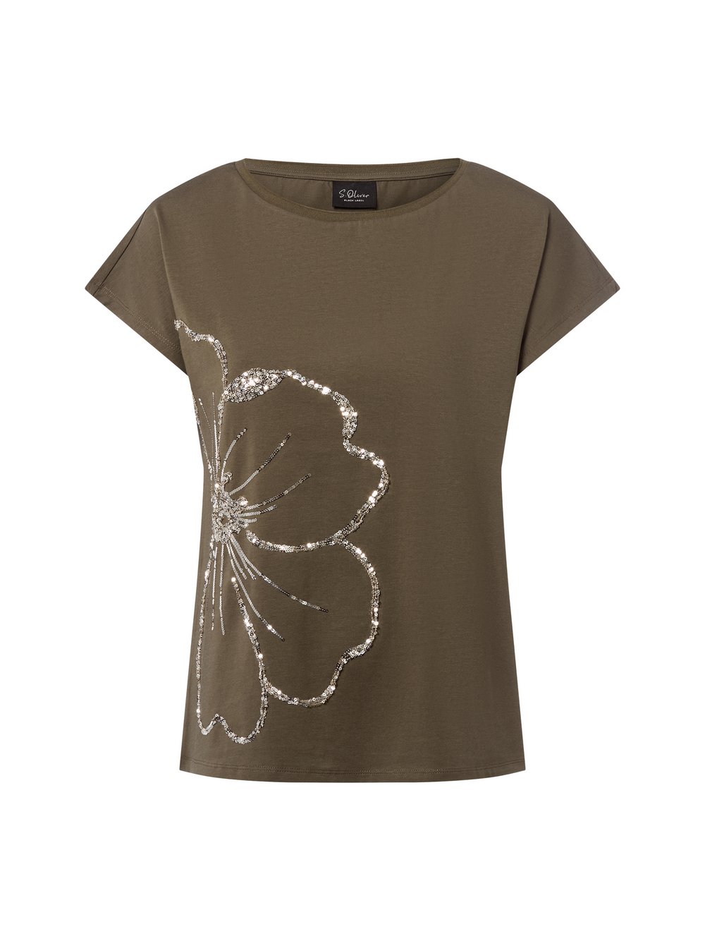 s.Oliver BLACK LABEL T-Shirt Damen Baumwolle grün, 38