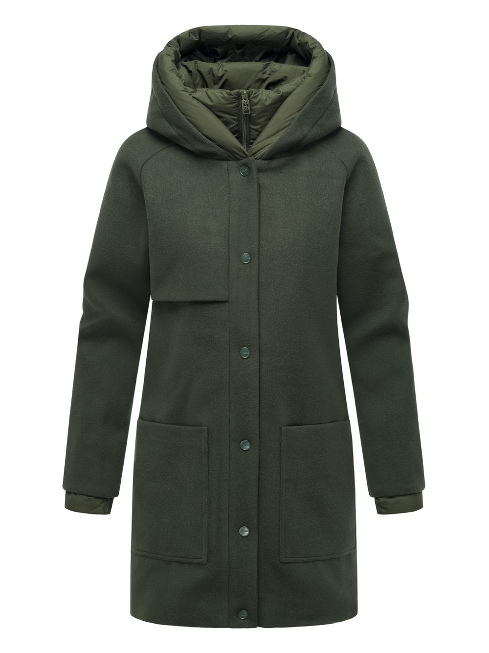 Thumbnail - Navahoo Kurzmantel Damen grün, XXXL