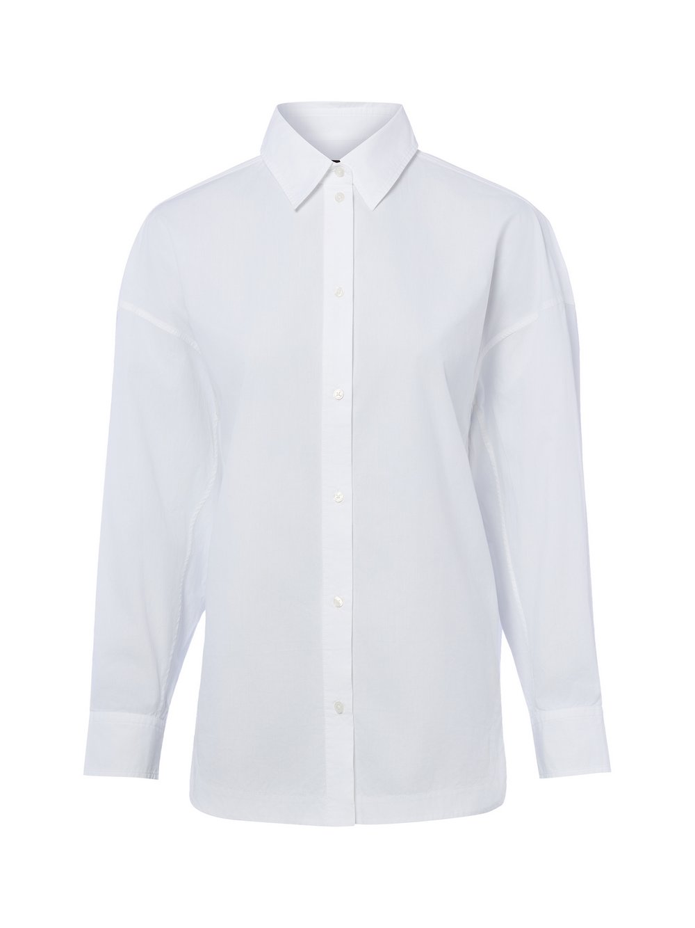 BOSS Orange Hemdbluse Damen Baumwolle (100%) weiß, 42