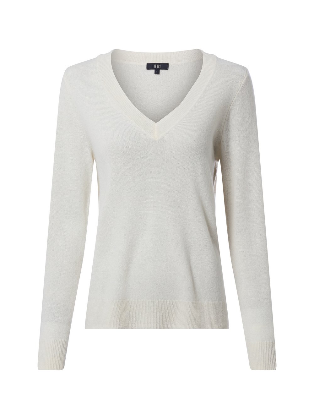 IPURI Cashmere-Pullover Damen weiß, M