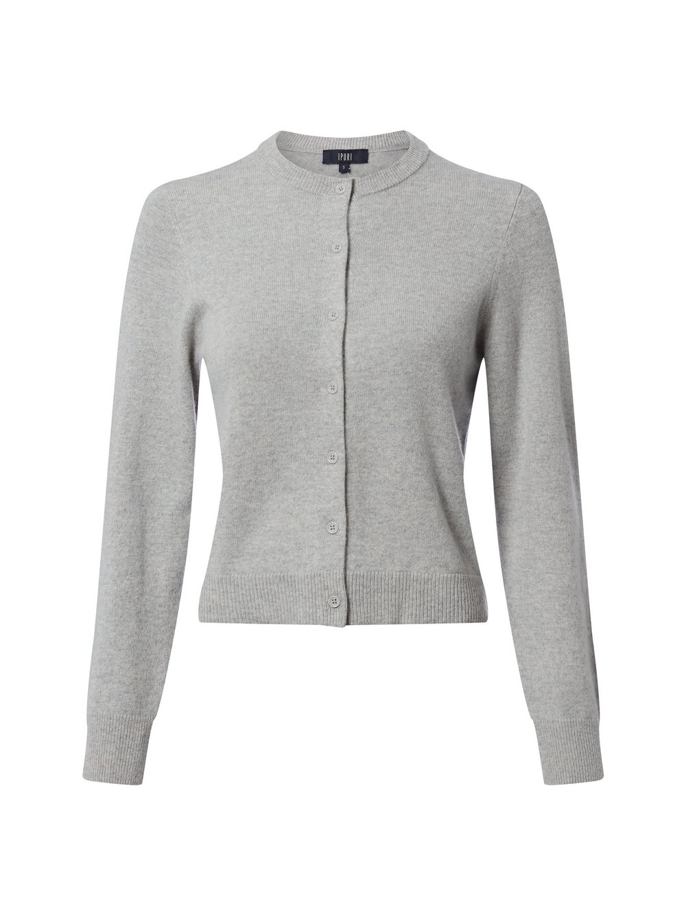 IPURI Cashmere-Strickjacke Damen grau, XS