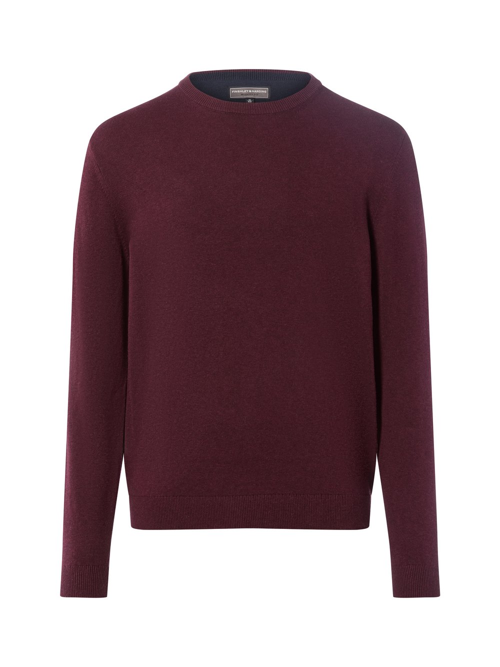 Finshley & Harding Pullover mit Cashmere-Anteil Herren Baumwolle rot meliert, M