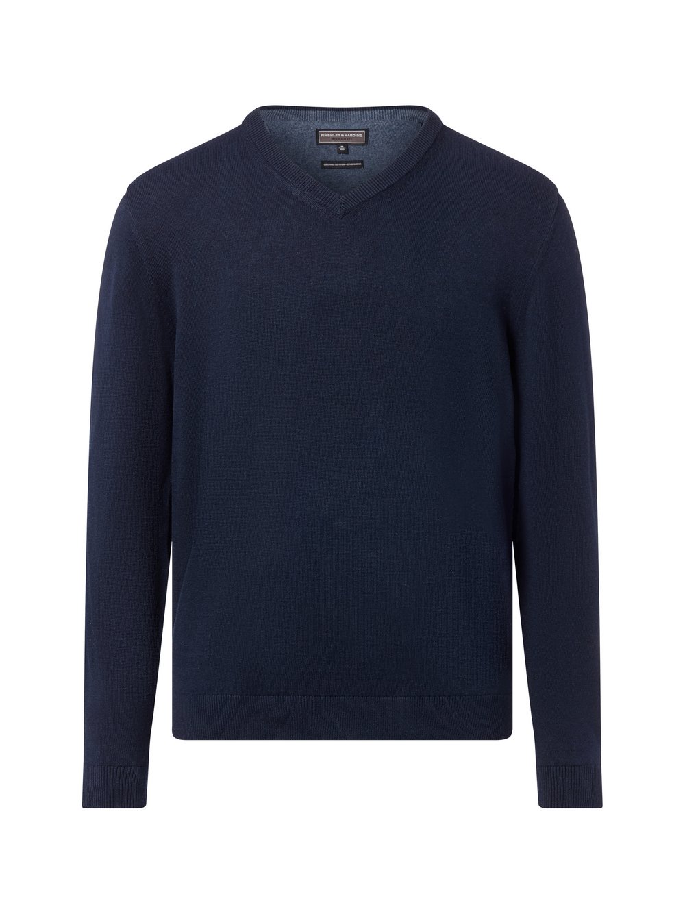 Finshley & Harding Pullover mit Cashmere-Anteil Herren Baumwolle blau, M