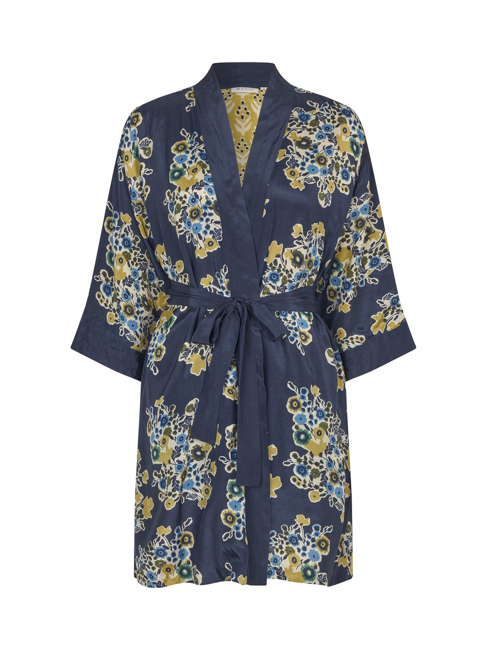 Masai Kimono Damen Viskose blau gemustert, 46