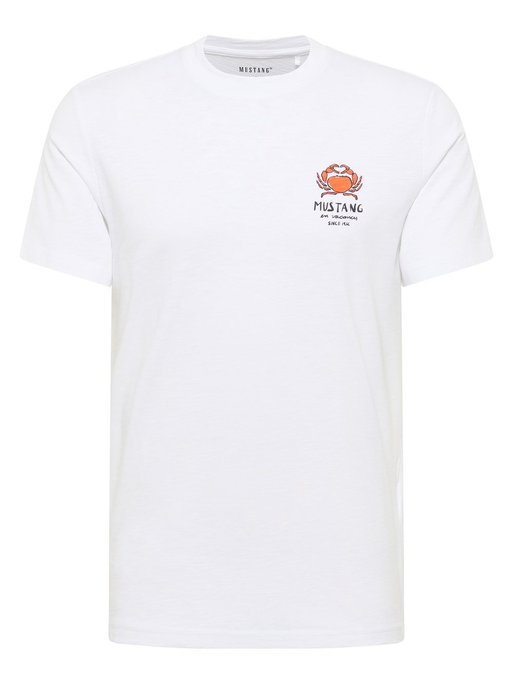 Thumbnail - Mustang T-Shirt Herren Baumwolle weiß, L