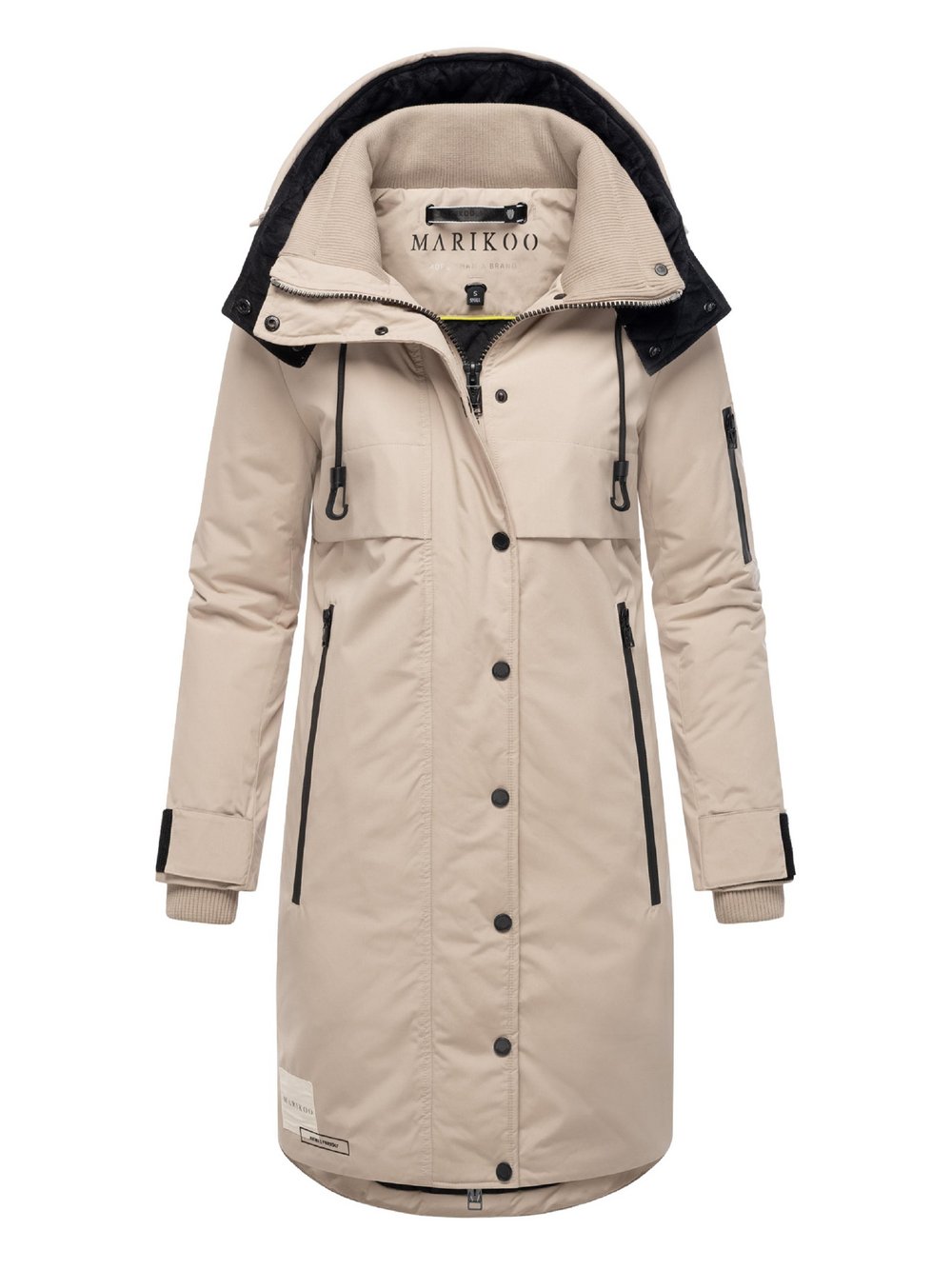 Marikoo Wintermantel Damen beige, L