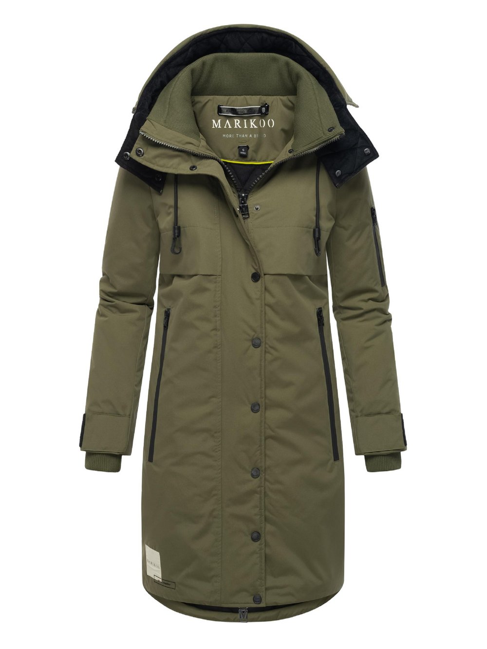 Marikoo Wintermantel Damen grün, M