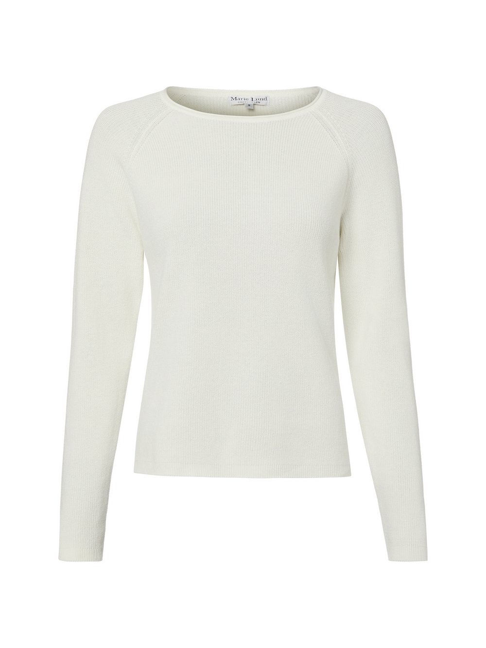 Marie Lund Strickpullover Damen Baumwolle weiß, XXL